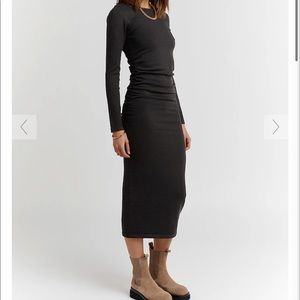 Dissh is an Australian brand. basic black midi dress.